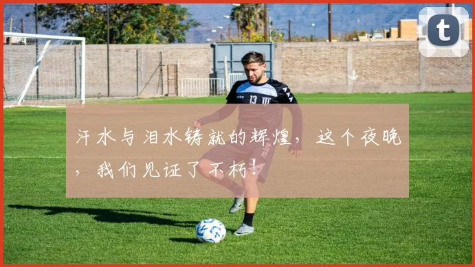 汗水与泪水铸就的辉煌，这个夜晚，我们见证了不朽！